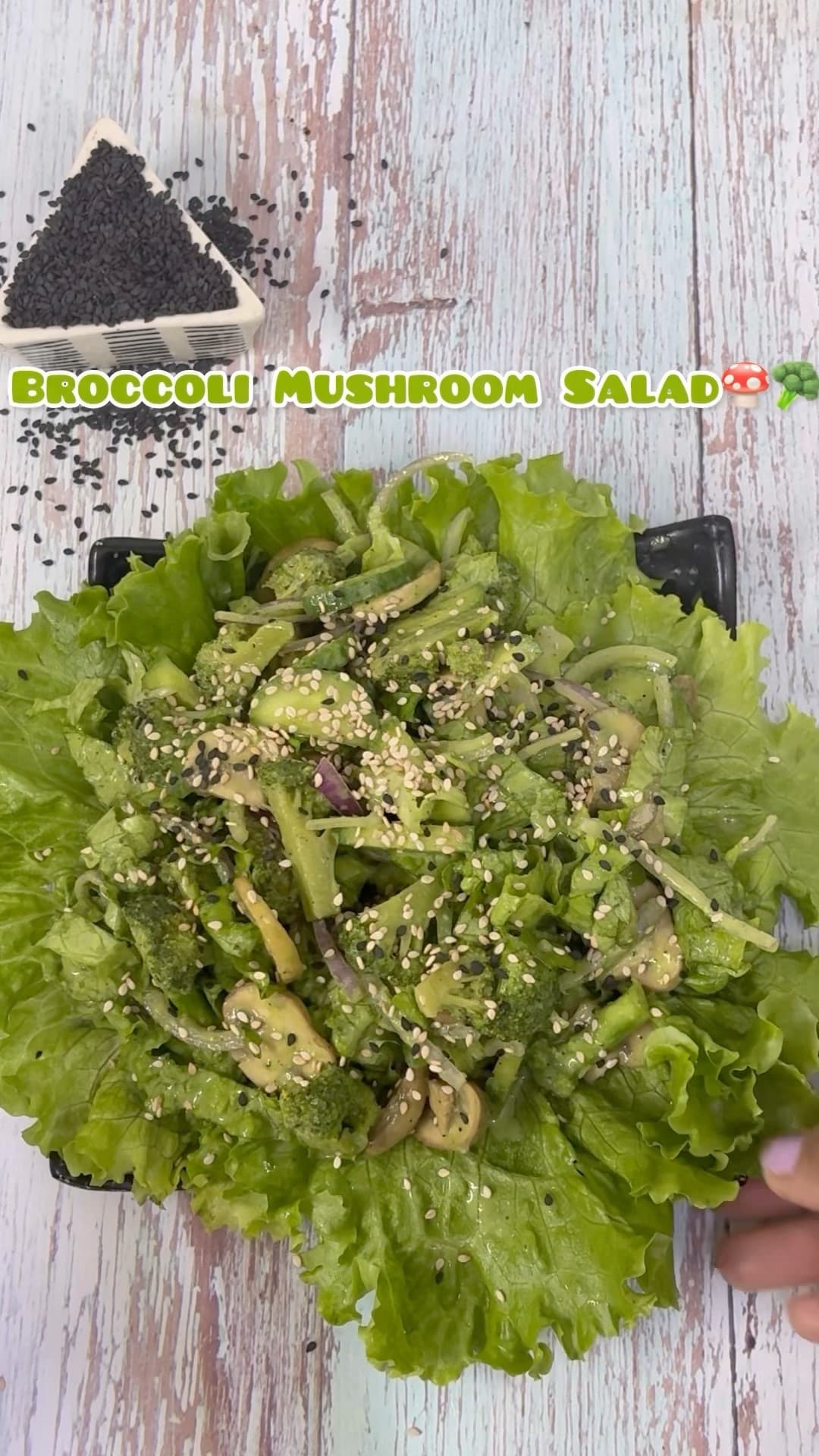 Broccoli salad | broccoli and mushroom salad | mushroom salad| #food #shorts #viral #cooking