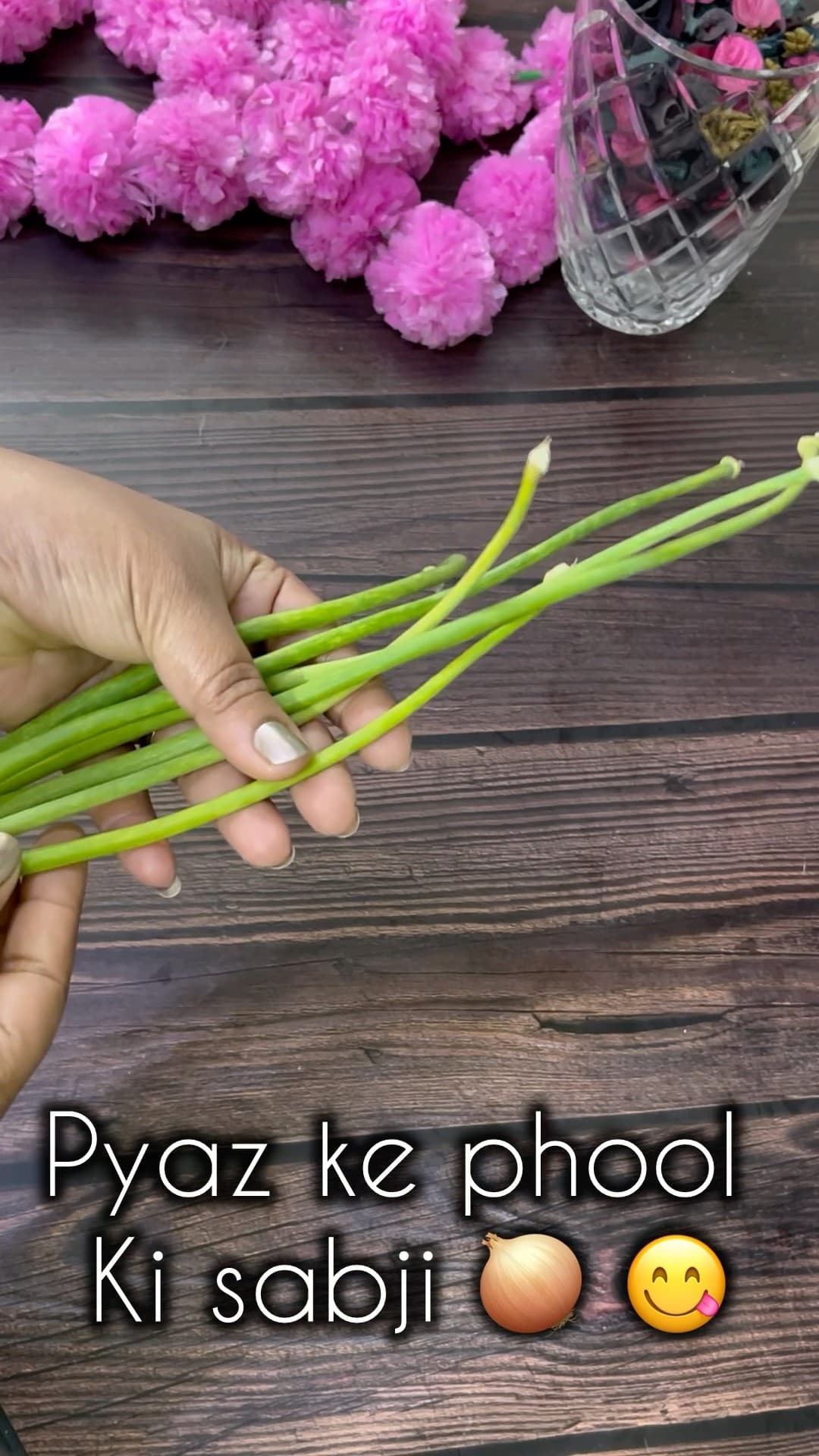 प्याज के फूल की सब्जी | pyaz ke phool | hari pyaz ki sabji | #recipe #easyrecipe #shorts